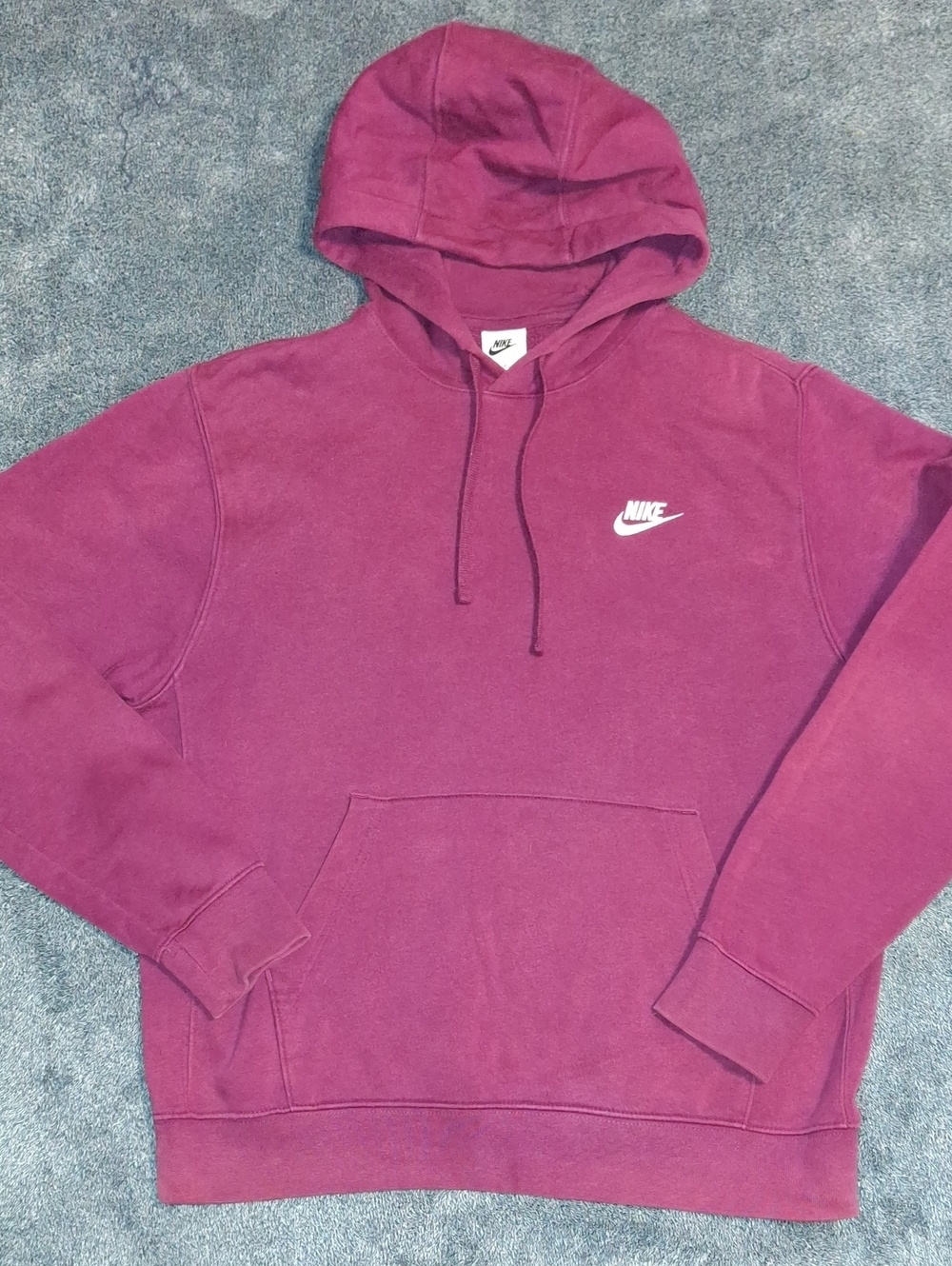 Nike Women's Crewneck Hoodie in Plum Berry